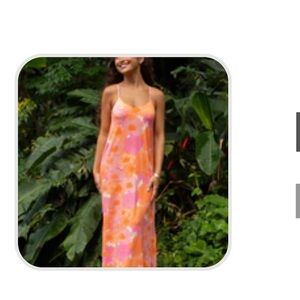 Fighting Eel L Dress Maxine Midi Passion Fruit Hibiscus